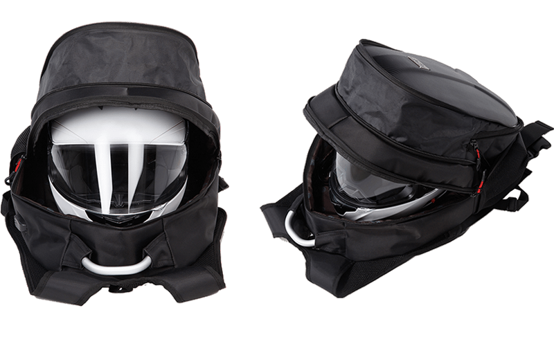 OG Original GetAway Sac à dos moto étanche, homme, rigide, grande capacité,  extensible 35L / 45L, sac pour casque de motard, sangle pour casque,  anti-vol, réfléchissant, USB, portable. en destockage et reconditionné